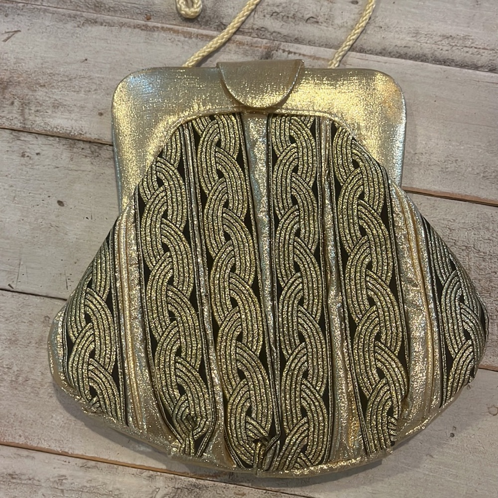 Dressy Gold Evening Handbag